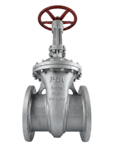 Das Bild zeigt einen industrieellen Absperrschieber PSA SEGURO DN250 PN25