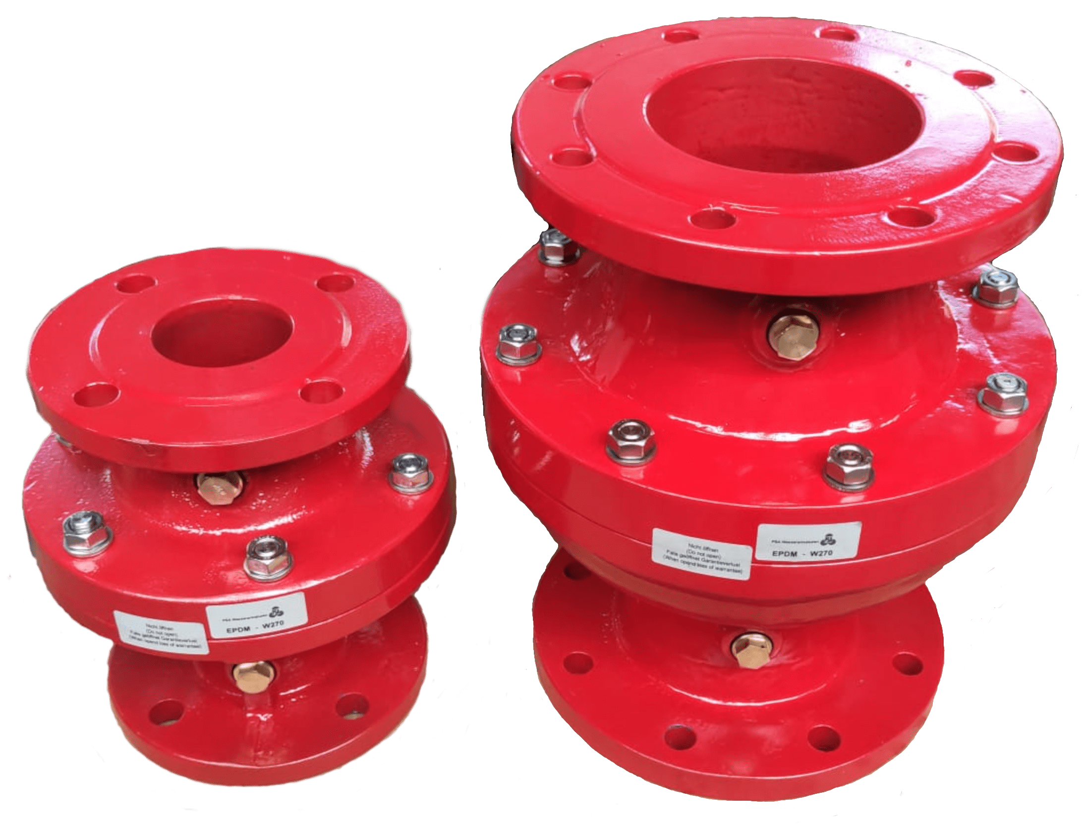 Hydro-Stop in RAL3001 lackiert für Brandschutzsysteme