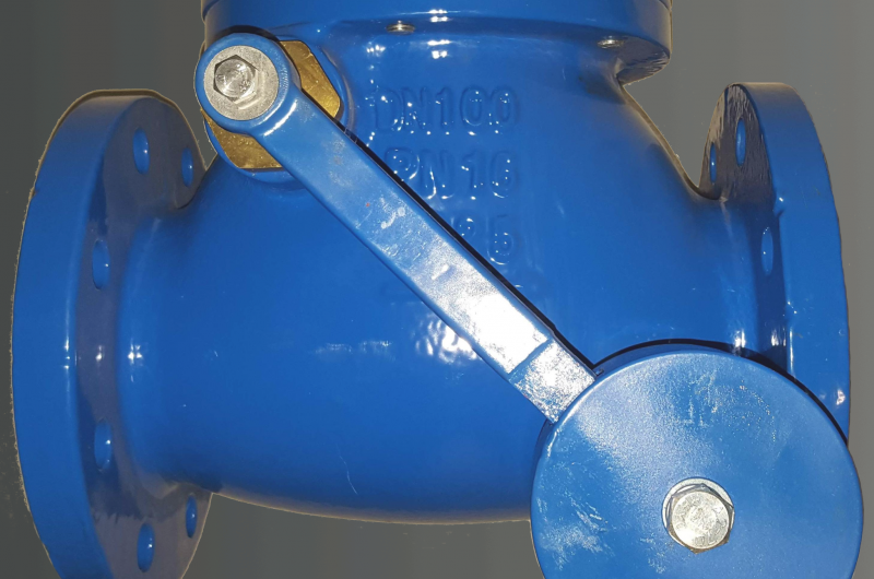 Das Bild zeigt eine PSA RSK Typ SEW Rückschlagklappe den Nennweite DN100