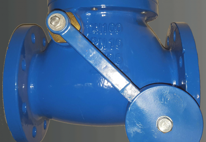 Das Bild zeigt eine PSA RSK Typ SEW Rückschlagklappe den Nennweite DN100